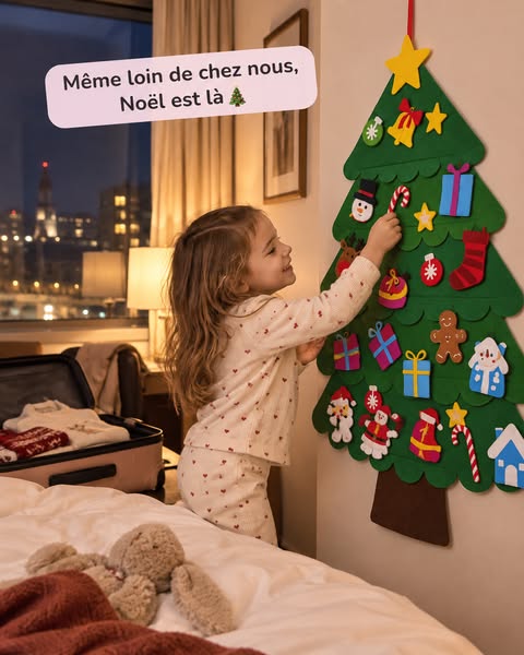 Son petit Noël voyage avec lui