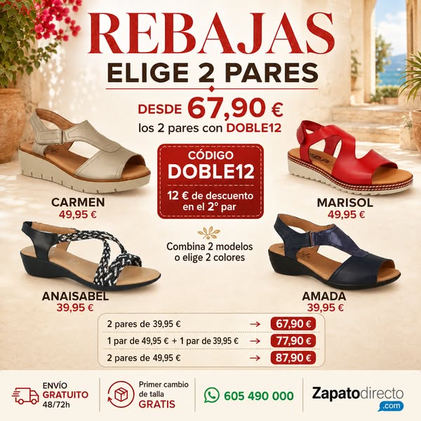 Zapatos cómodos piel | Calidad Precio|Tienda Online especializada