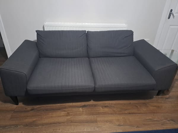 Grey 3 seater sofa - £280