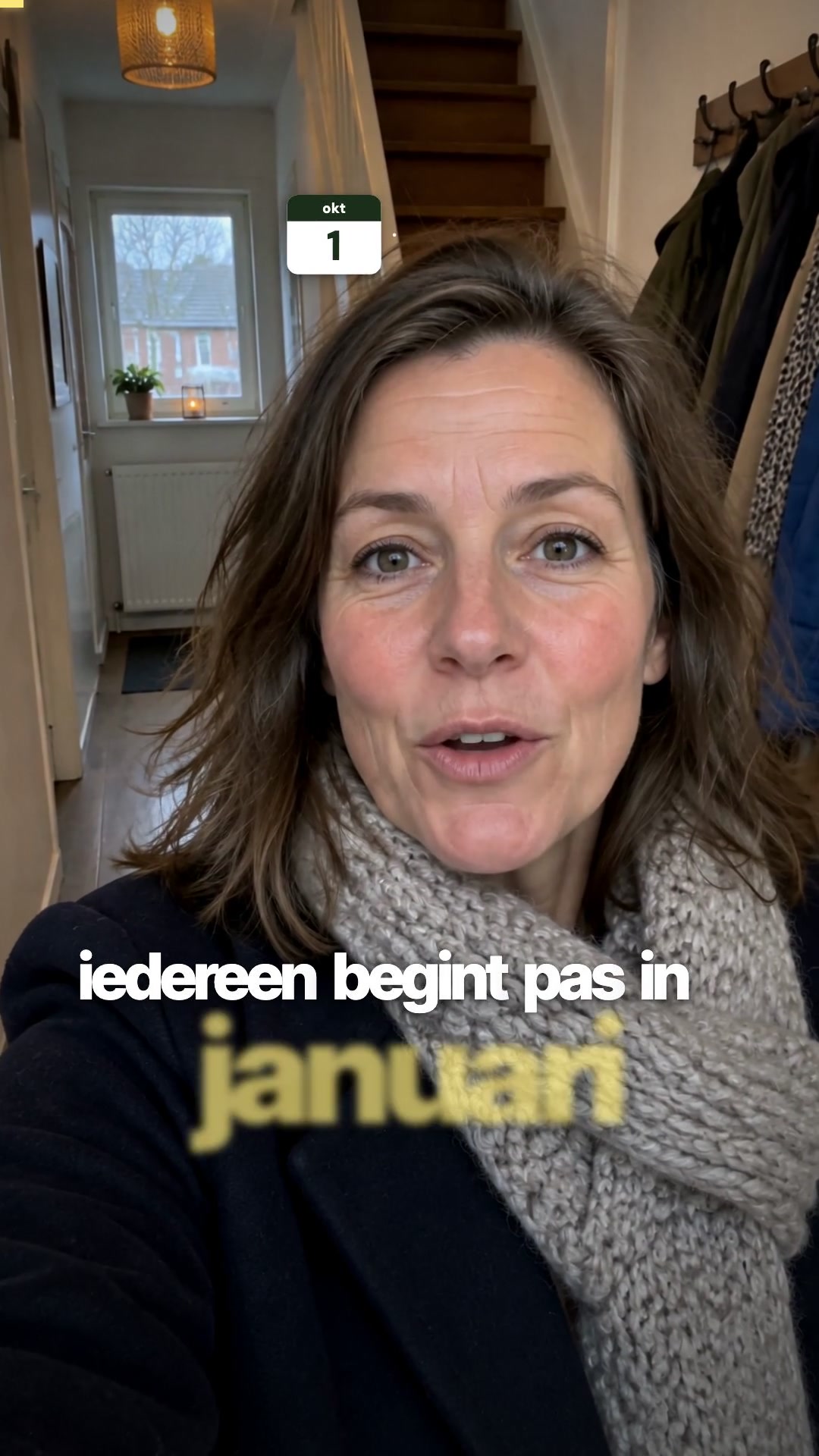 Begin nu, niet in januari