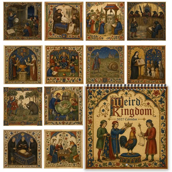 Weird Kingdom 2027 Wall Calendar – 12 Months of Curious Portraits & Whimsical Moments