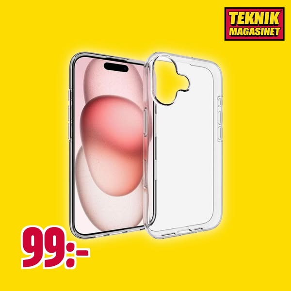 tectTech iPhone 17 Tunt TPU-skal, Genomskinlig