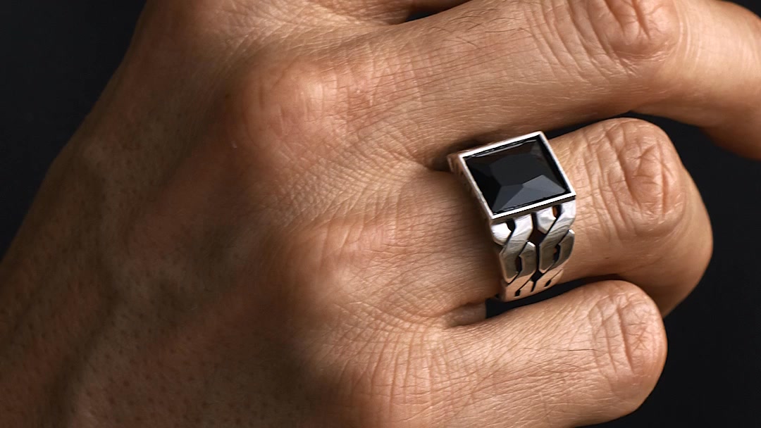 925 Sterling Silver & Black Onyx