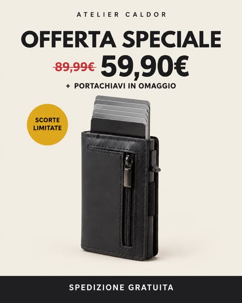 30% + Portachiavi in omaggio