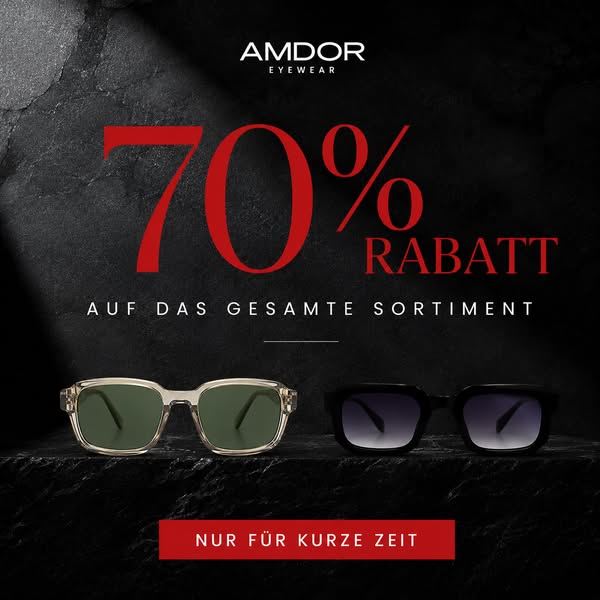 70% RABATT AUF DAS GESAMTE SORTIMENT - NUR FÜR KURZE ZEIT!