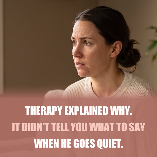 Therapy Explained Why. It Didn't Tell You What To Say When He Goes Quiet.