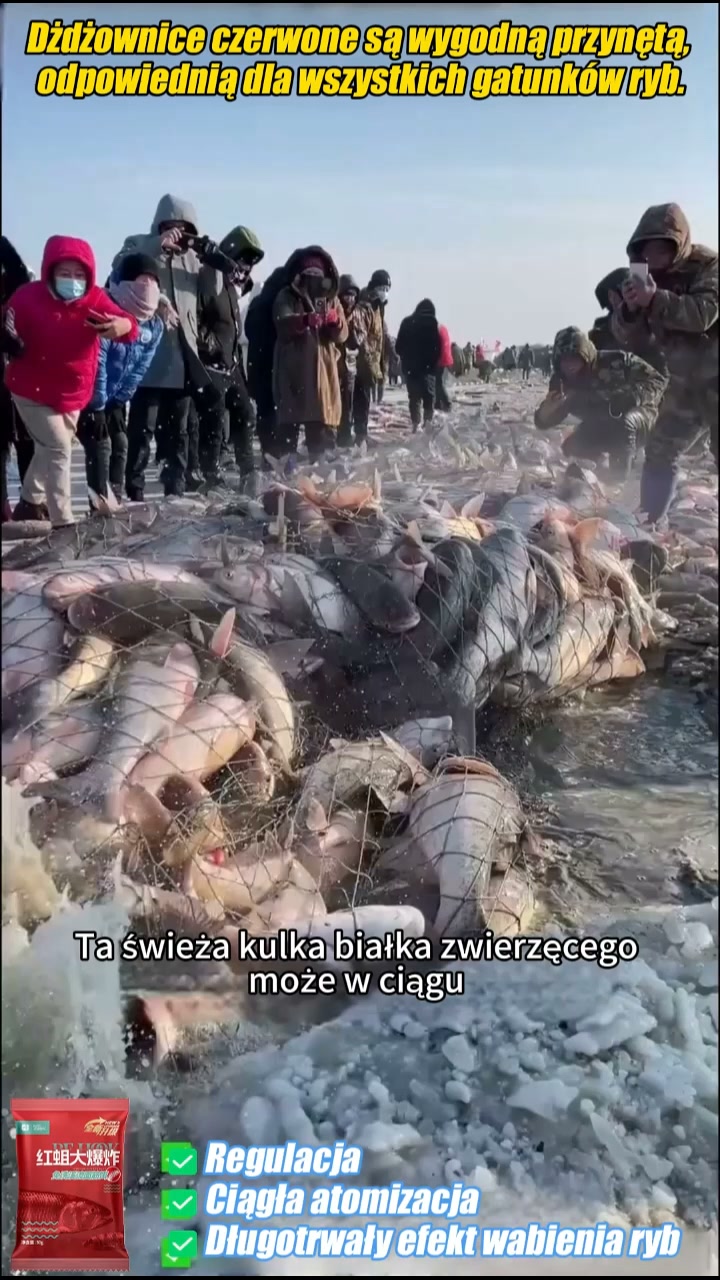 【Sekunda na dużą rybę】Przynęta na ryby z czerwonymi robakami z nietkniętego glutenu