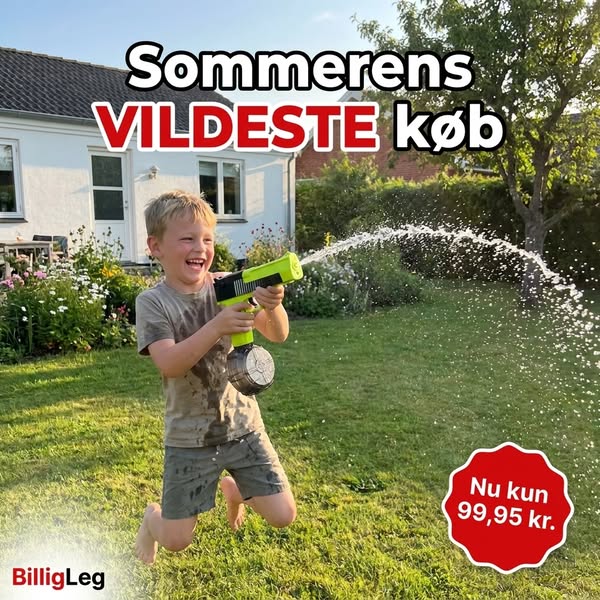 Vandpistol med magasin – 99,95 kr.