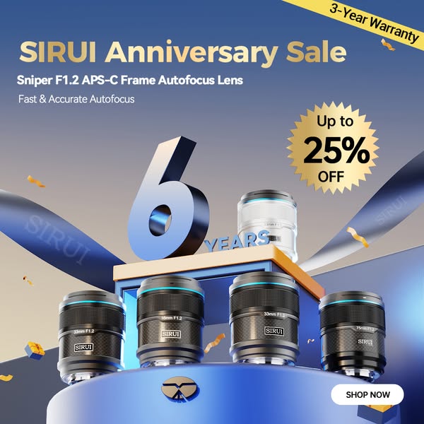 SIRUI Shopping Week: Save Up to 73% OFF