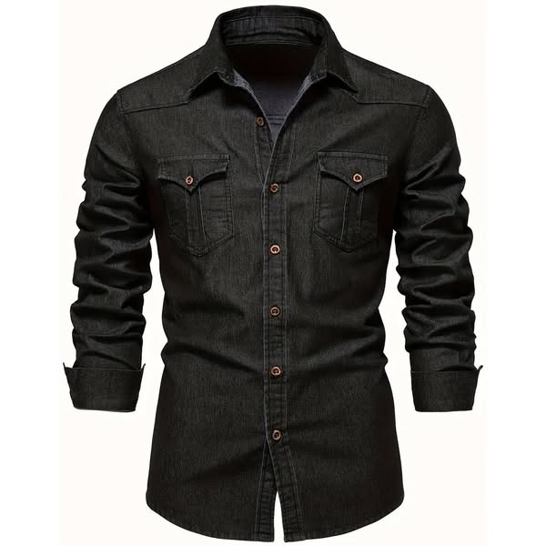 Men's Thomas Long Sleeve Double-Breasted Button Up Shirt