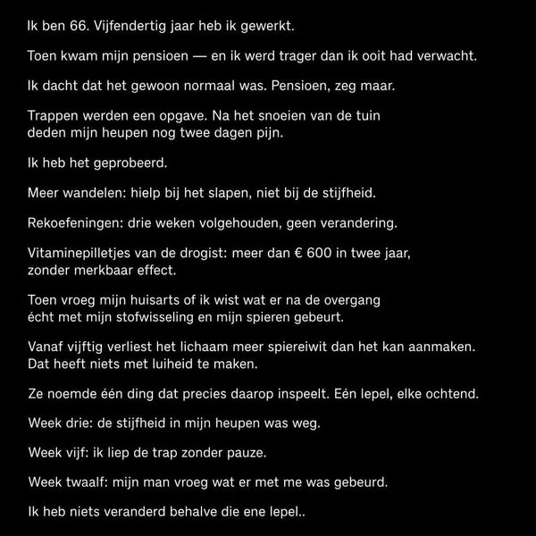 Na mijn 60e voelde mijn lichaam niet meer als het mijne