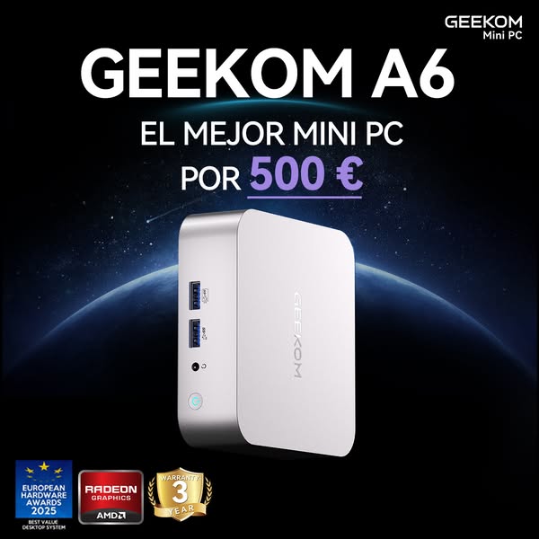 GEEKOM A5 Ryzen™ Potente y Eficiente | -10% DTO.