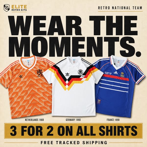 Retro National Kits | 3 for 2