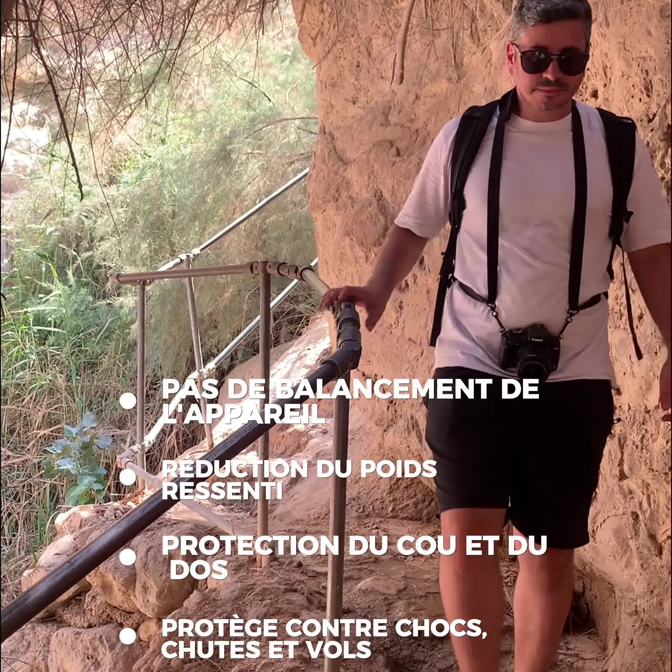 LA PREMIÈRE SANGLE MAINS-LIBRES POUR APPAREIL PHOTO