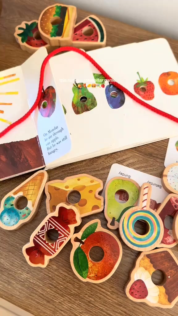 Wooden Caterpillar Lacing Game: The Montessori Focus & Logic Builder