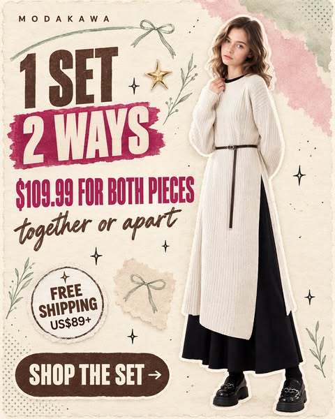 One Set, Two Ways — Knit + Dress