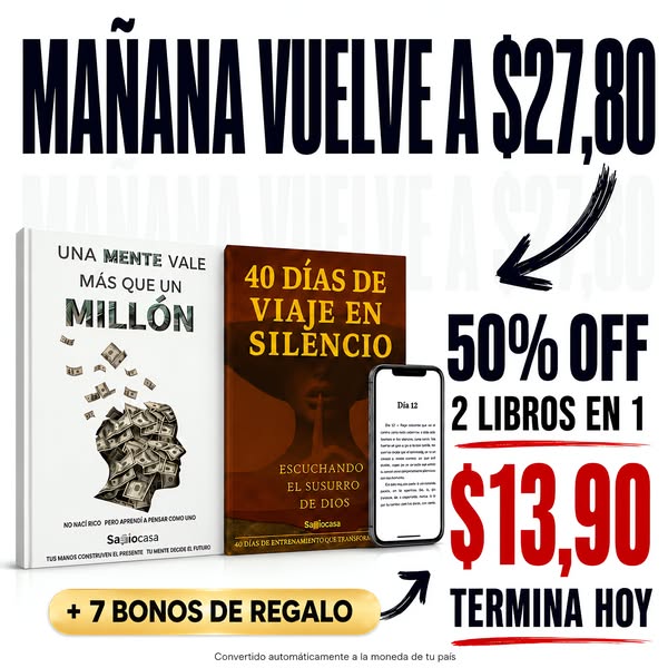 50% OFF termina hoy: los 2 libros por $13,90
