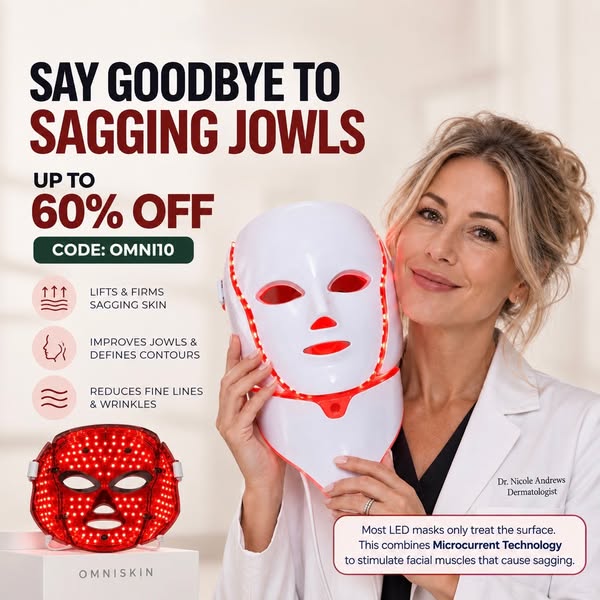 Omniskin Contour Face | Pro Red Light Therapy + Microcurrent Mask