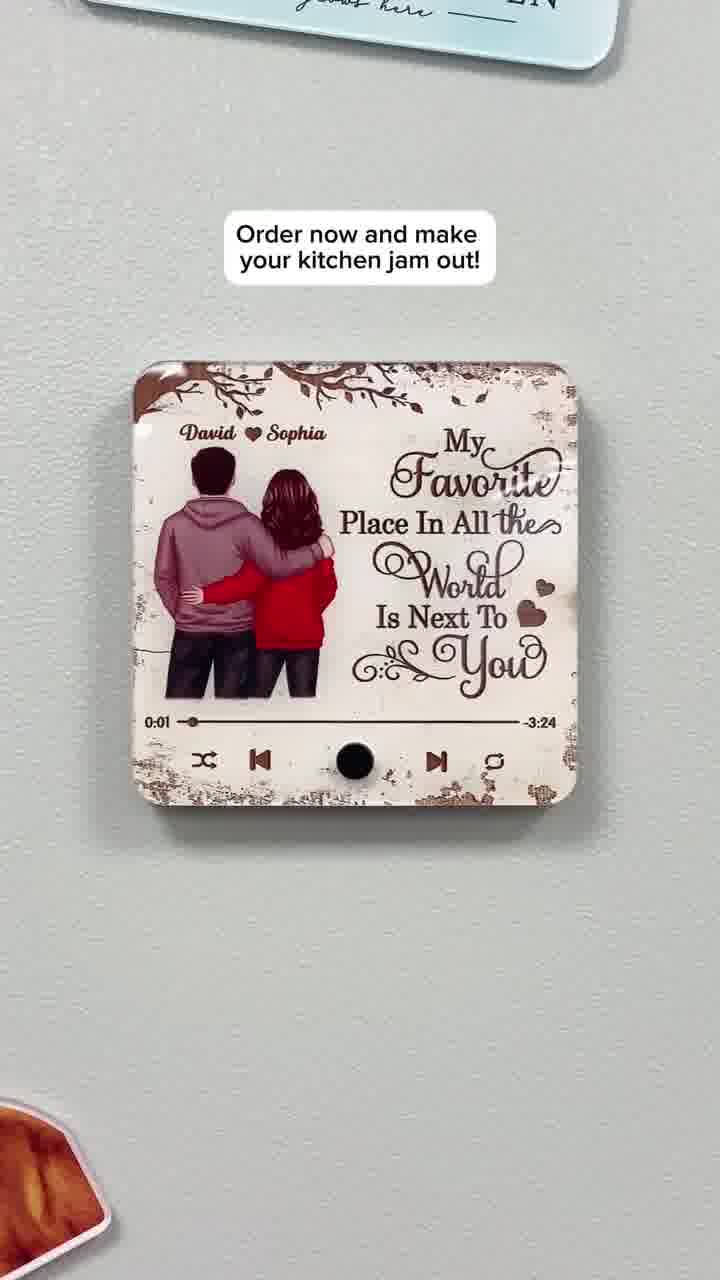 Personalized Music Magnet For Couples