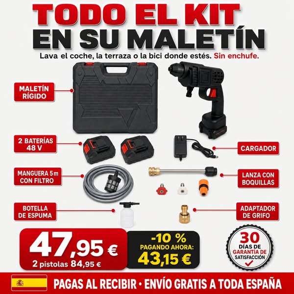 Todo el kit en su maletín