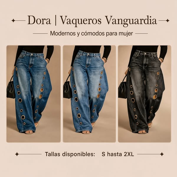 Dora | Vaqueros Vanguardia modernos y cómodos para mujer
