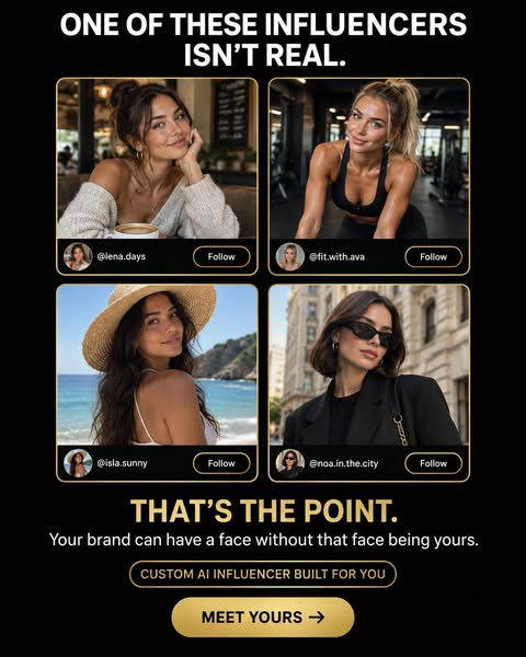Your AI Influencer. Built For You.