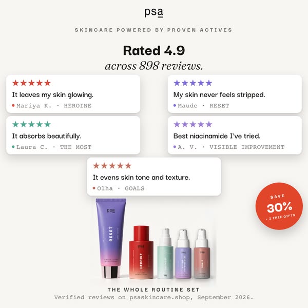 30% OFF + $89 IN FREE FULL-SIZE GIFTS