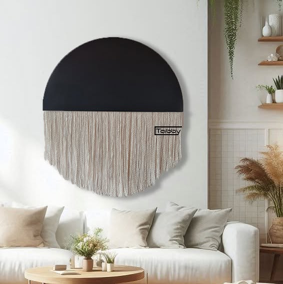 Decorazione da Parete Cerchio Macramè – Eleganza Artigianale in Stile Boho Chic