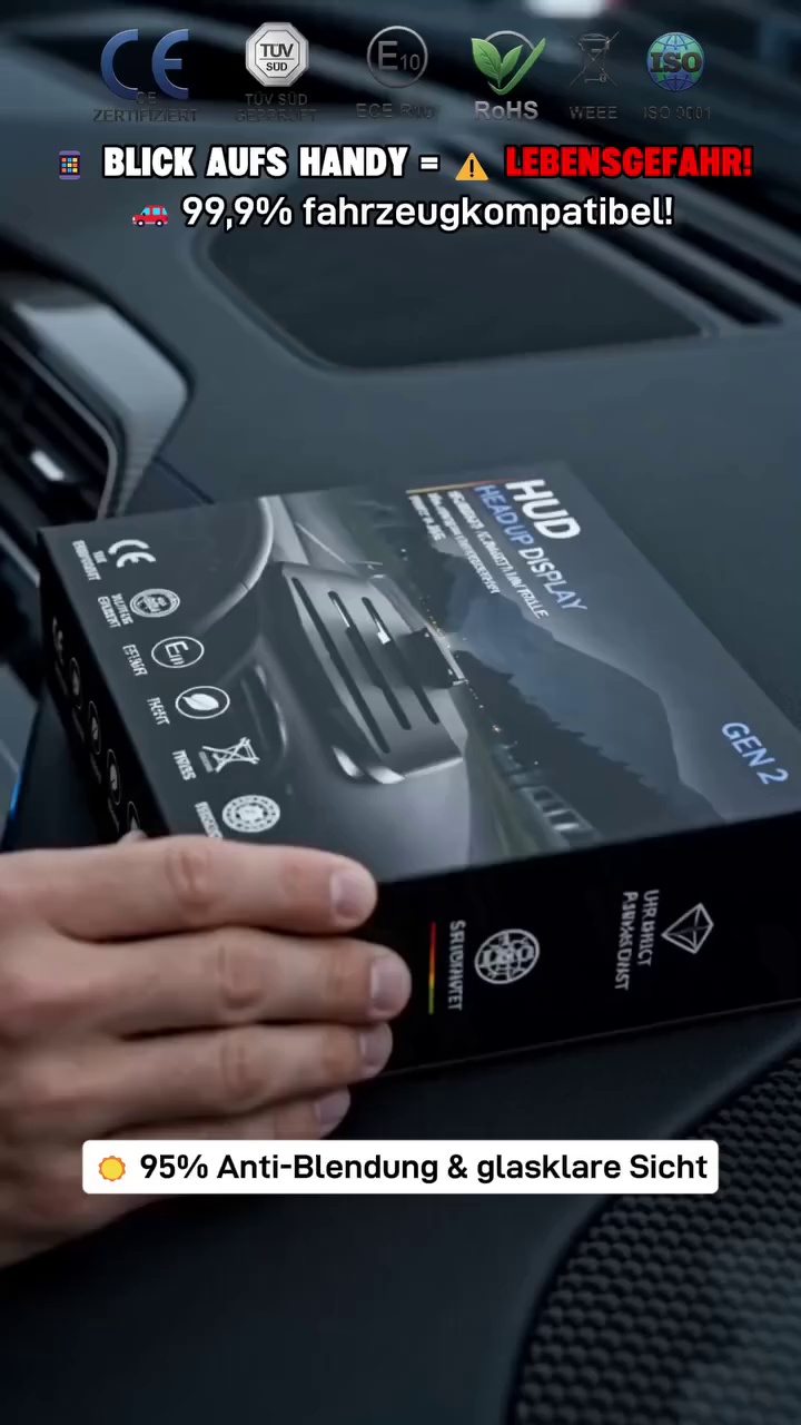 Deutsche Ingenieurskunst fürs Auto: Das TÜV SÜD-zertifizierte AR-HUD jetzt zum halben Preis!