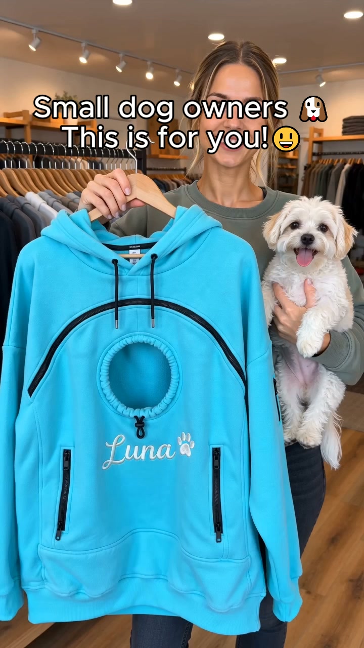 Custom Embroidered Name Pouch Hoodies