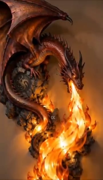 Dragonfire Guardian Wall Sconce