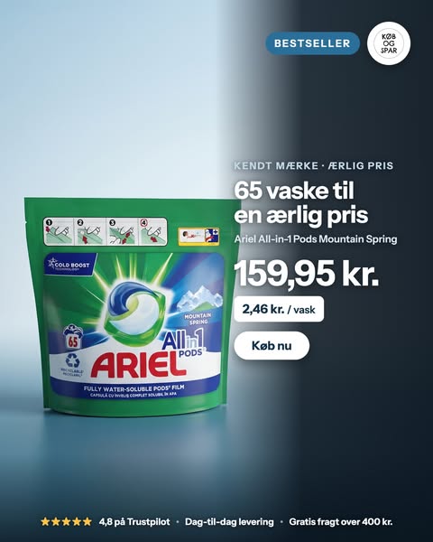 2,46 kr. pr. vask