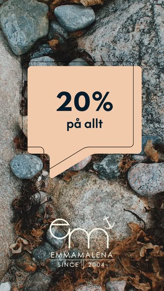 20% på allt veckan ut