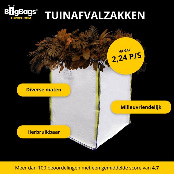 Tuinafvalzakken kopen? Diverse soorten vanaf €1,98 per stuk