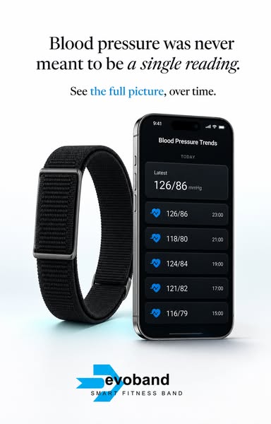 Evoband Health and Fitness Tracker