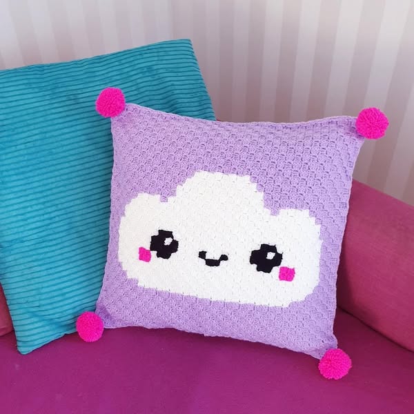 Free Kawaii Cloud - Pillow (Crochet) Pattern - Download Now!