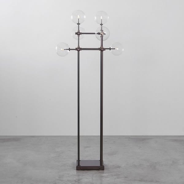Schwung Soap Floor Lamp Black Gunmetal