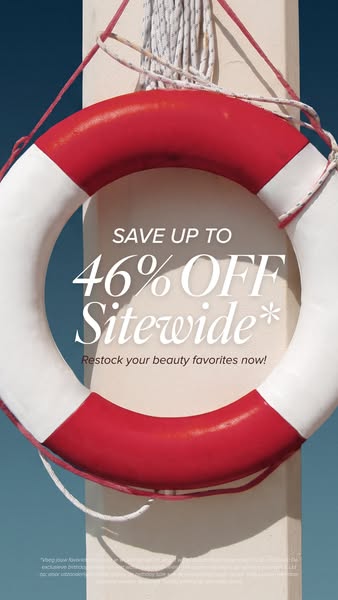 Up to 46% OFF sitewide*