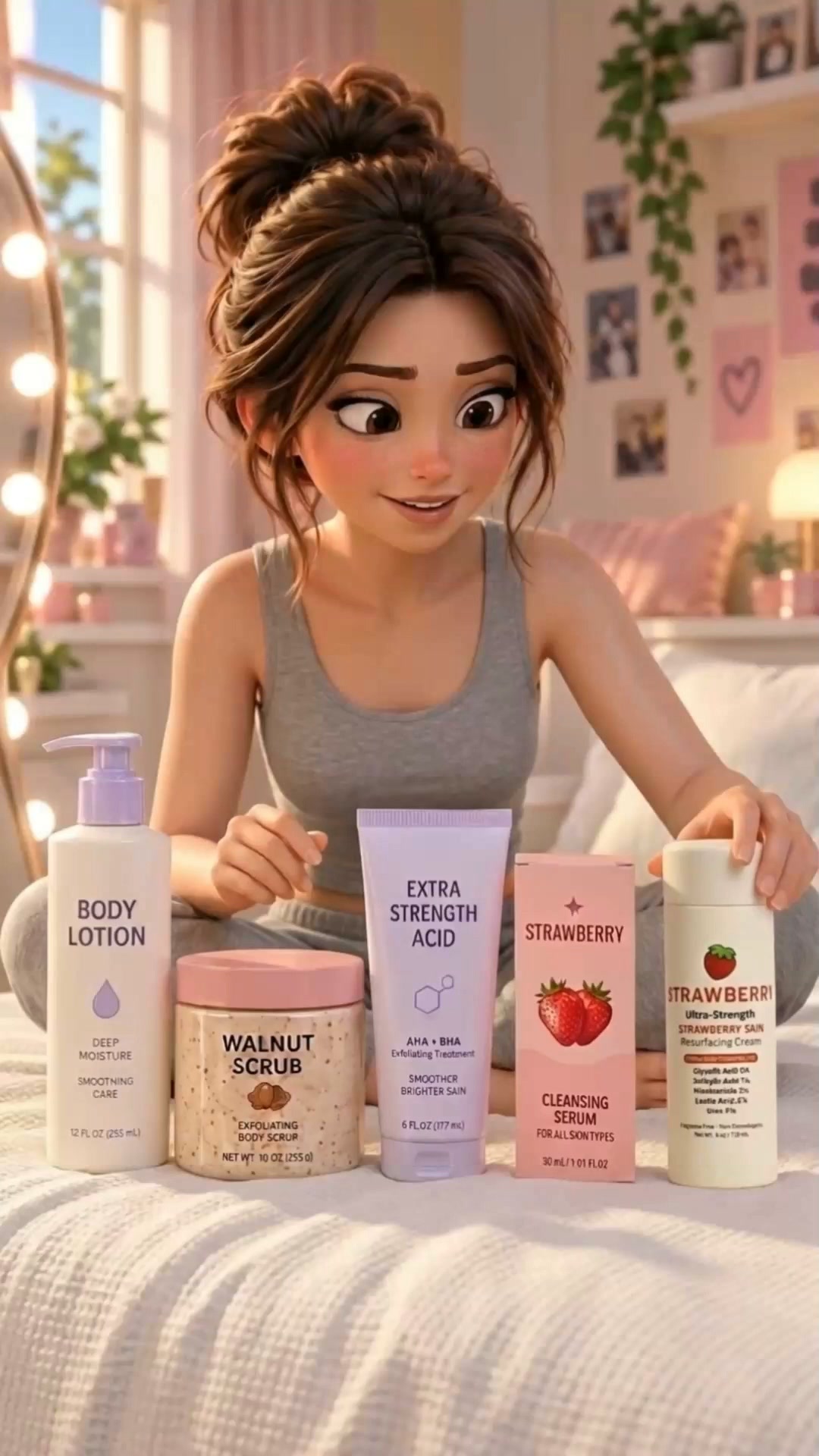 Her Strawberry Skin Needed This