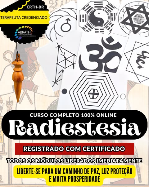 Aprenda Radiestesia em 7 dias • Saiba Mais