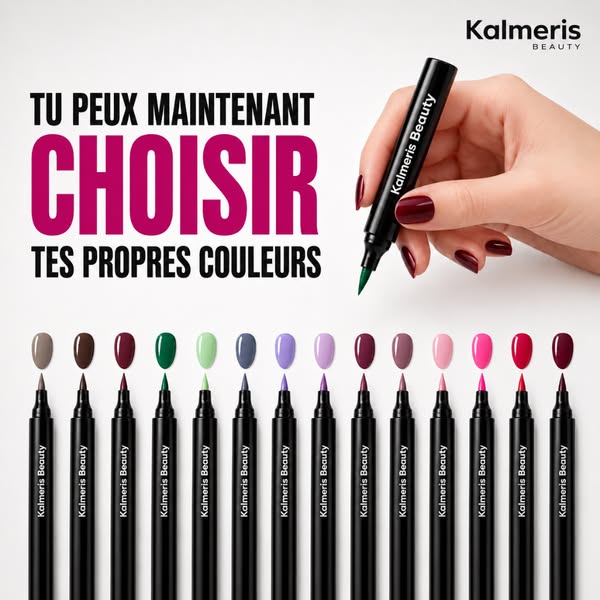 Passe au stylo vernis à ongles.