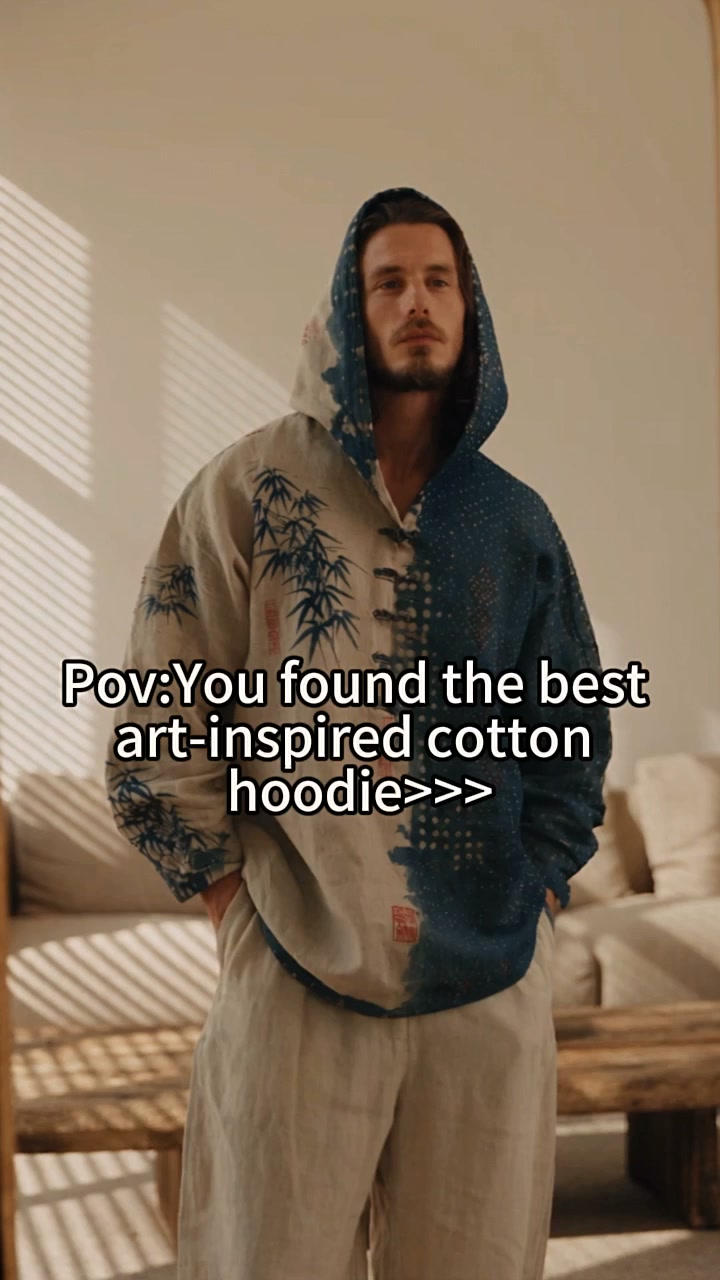 Japanese Culture Cotton Hoodie