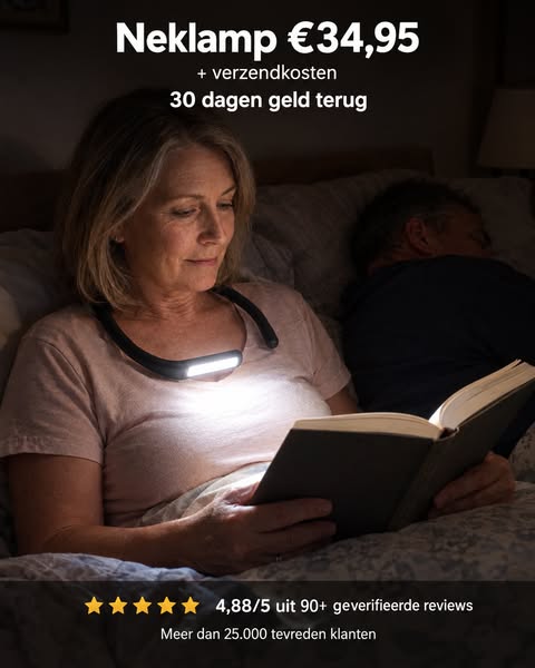 Neklamp €34,95 · 30 dagen geld terug