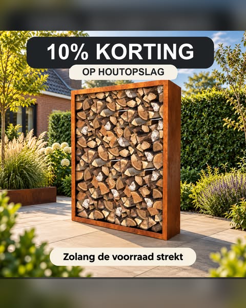 10% korting op houtopslagen