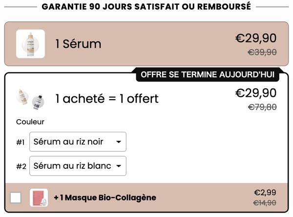 Peel Shot coréen – Désobstrue les pores, lisse la peau et ravive l’écl