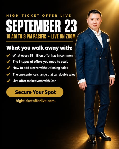 One Sentence. Double Sales. Get The Formula On Sep. 23