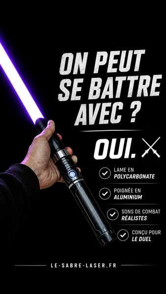1 sabre OFFERT + -20%