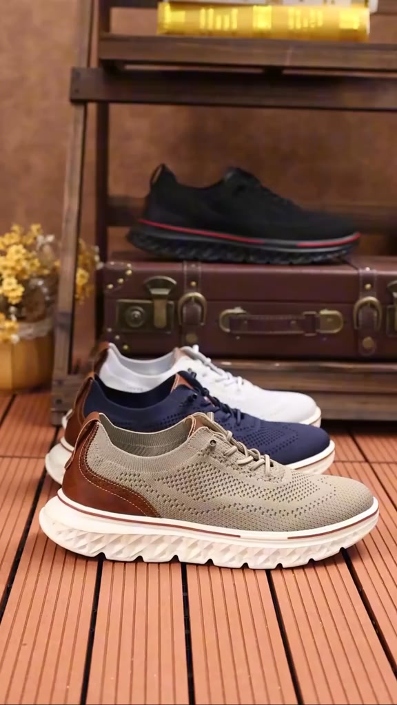 Step into Men's Hands Free Slip On Oxford Shoes for a perfect blend of comfort, support, and timeless style.
