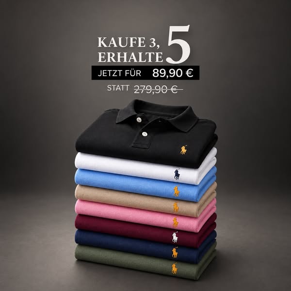 5 Premium Polo – nur 89,90€
