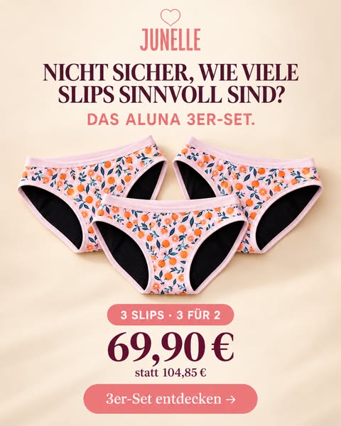 Ihre erste Periode? Sie ist vorbereitet.